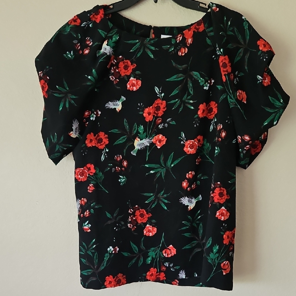 Gibson And Latimer Floral‎ Bird Top L